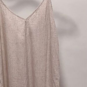 Linen long pant jumpsuit